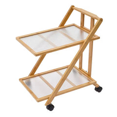 2-Tier Bamboo Cart