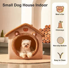 Bear-Shaped Cozy Pet House
