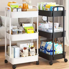 Rolling 3-Tier Storage Cart