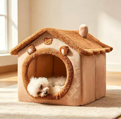 Bear-Shaped Cozy Pet House