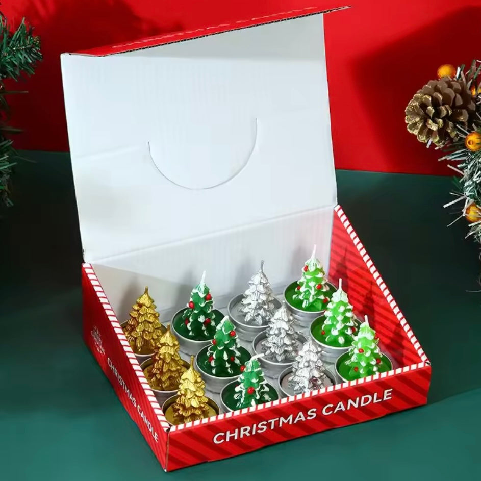 12-Piece Christmas Candle Set 🎄