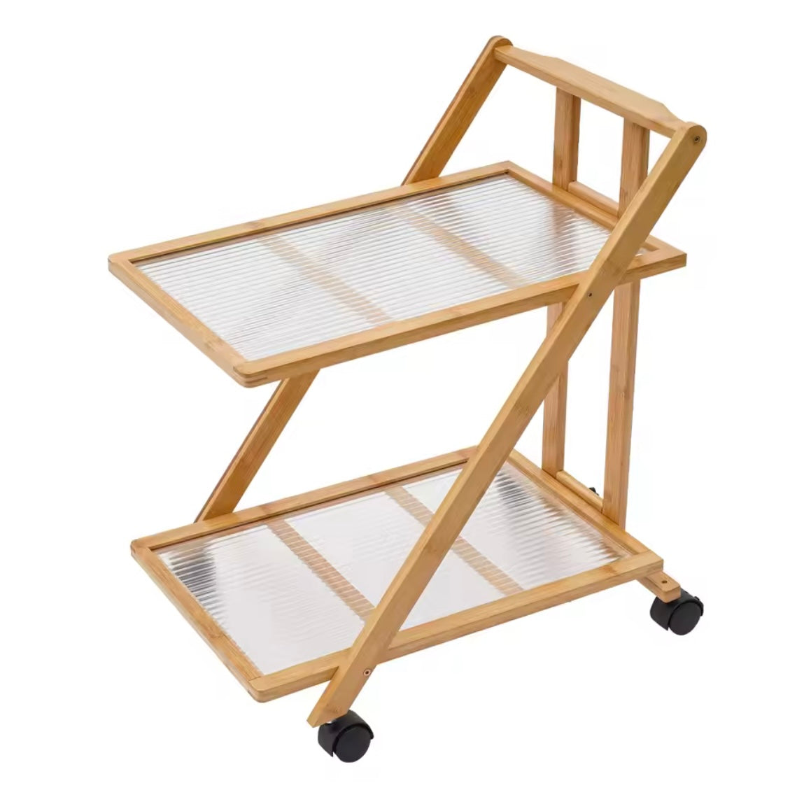 2-Tier Bamboo Cart