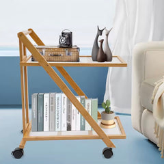 2-Tier Bamboo Cart