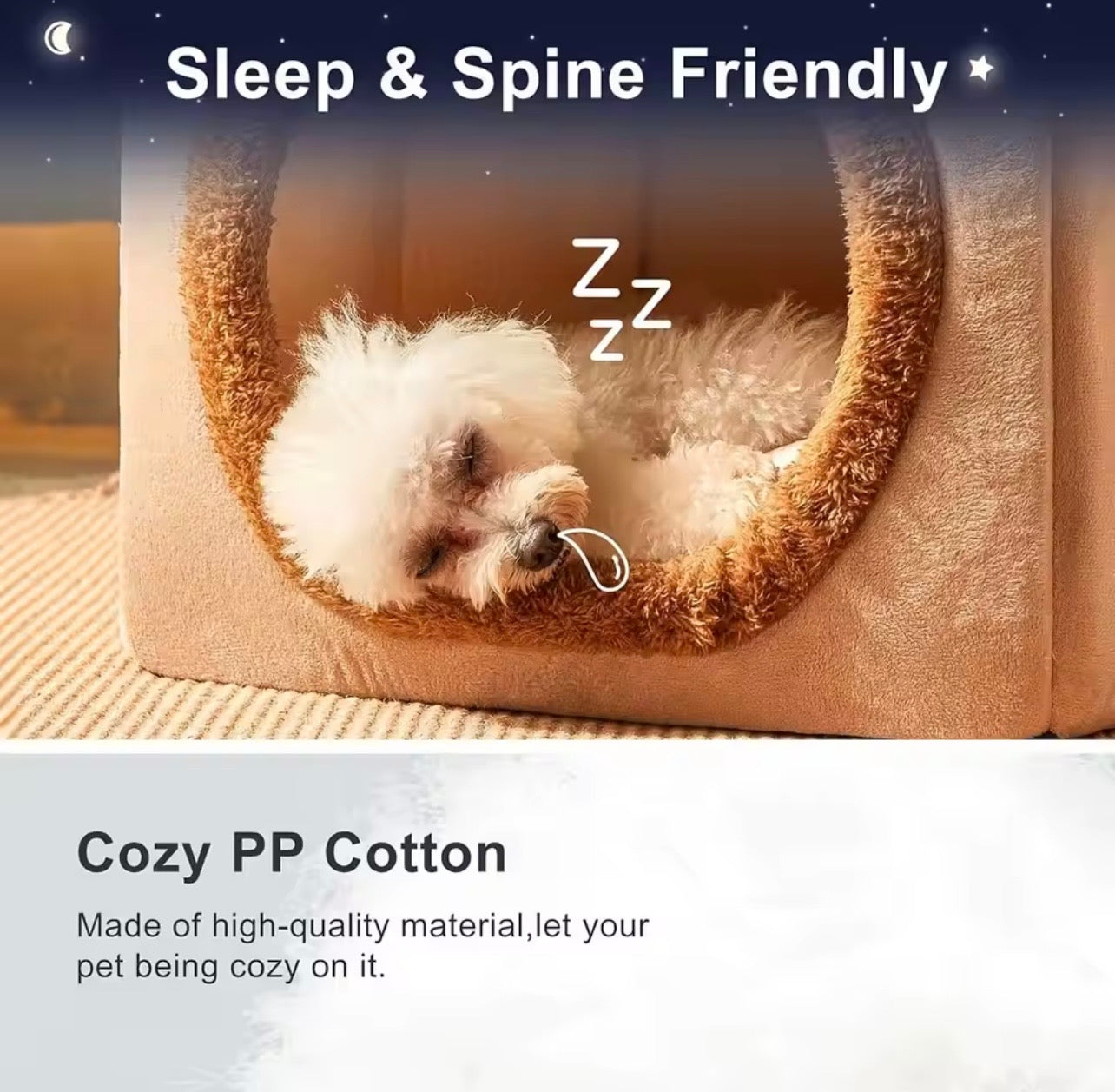 Bear-Shaped Cozy Pet House