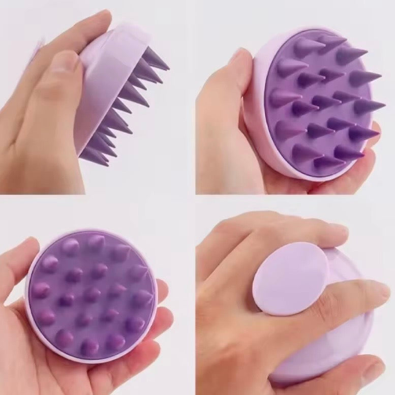Purple Silicone Scalp Massager