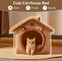 Bear-Shaped Cozy Pet House