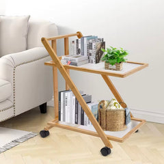 2-Tier Bamboo Cart