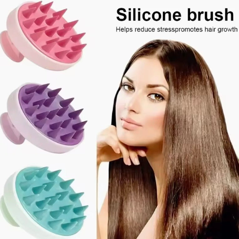 Purple Silicone Scalp Massager