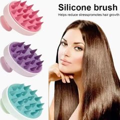 Purple Silicone Scalp Massager