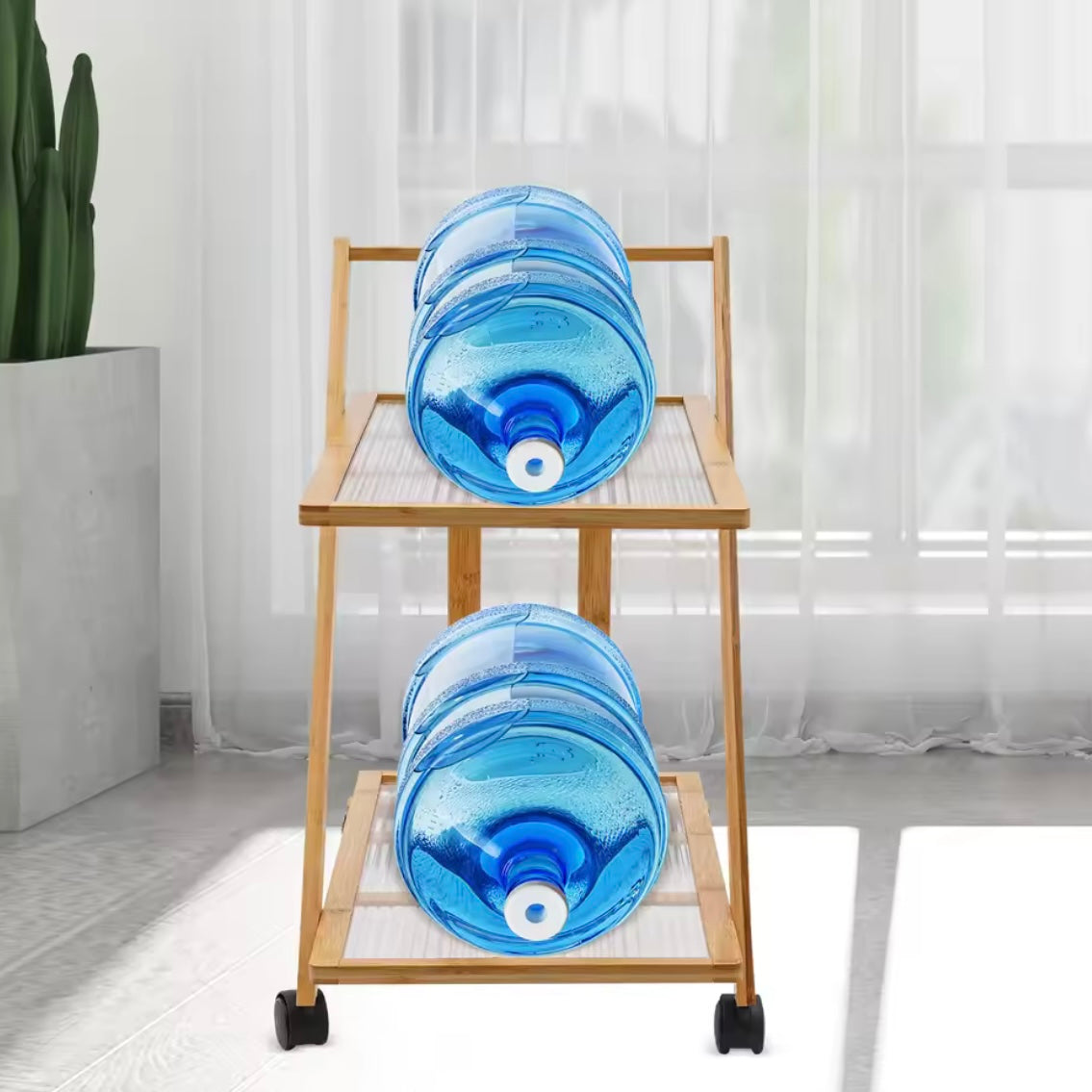 2-Tier Bamboo Cart