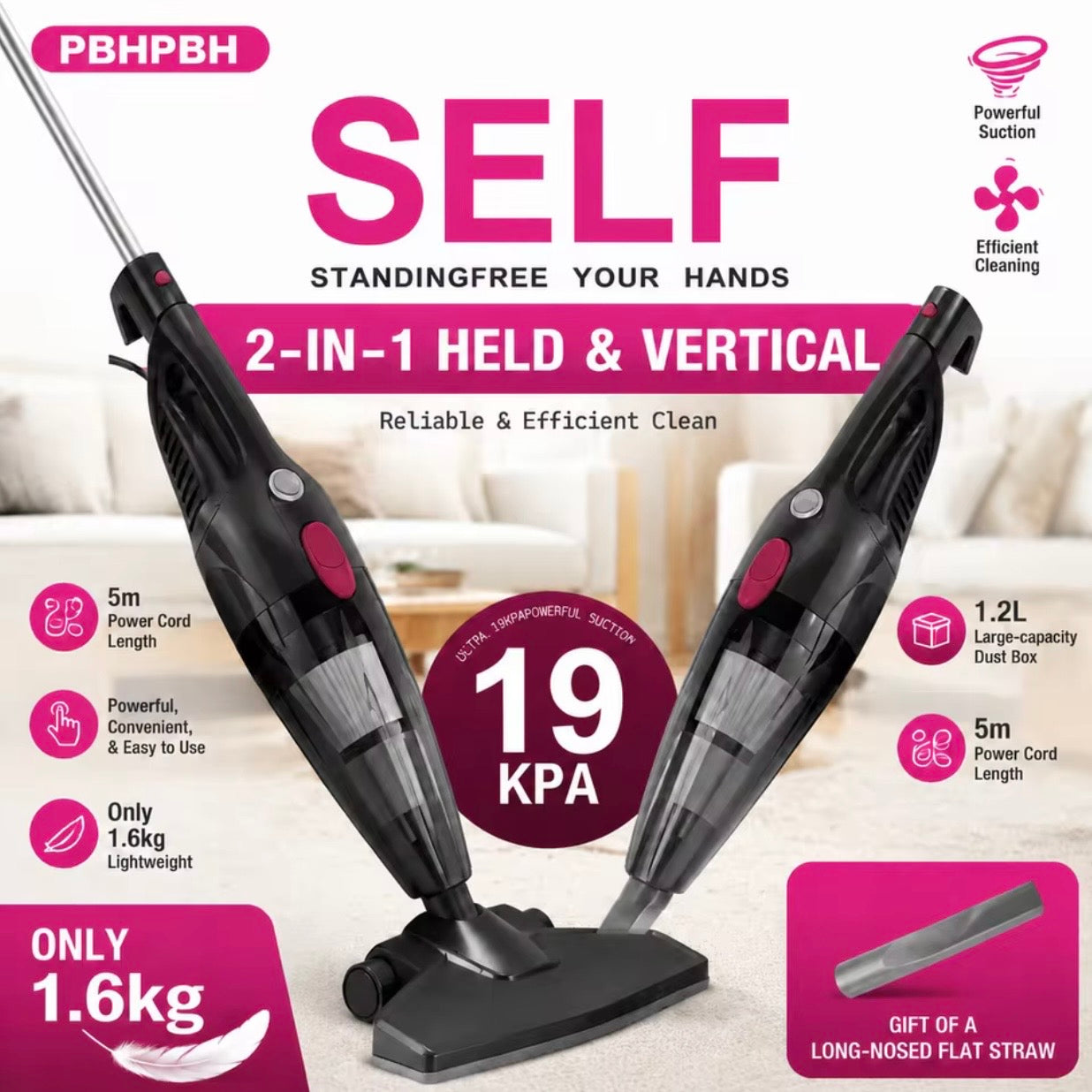 Lightweight Powerful Vacuum