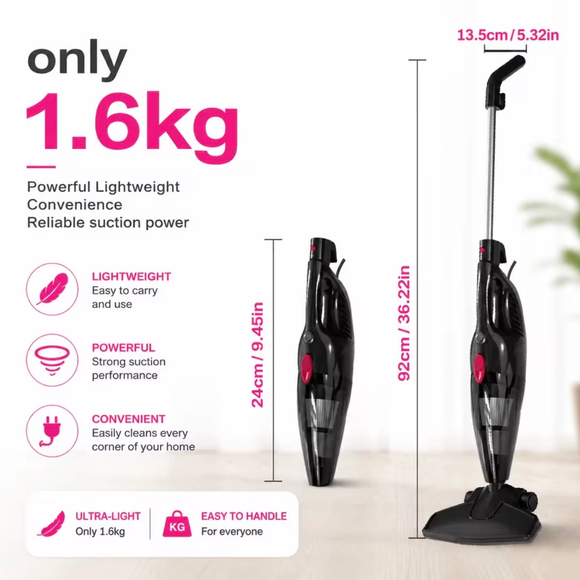Lightweight Powerful Vacuum